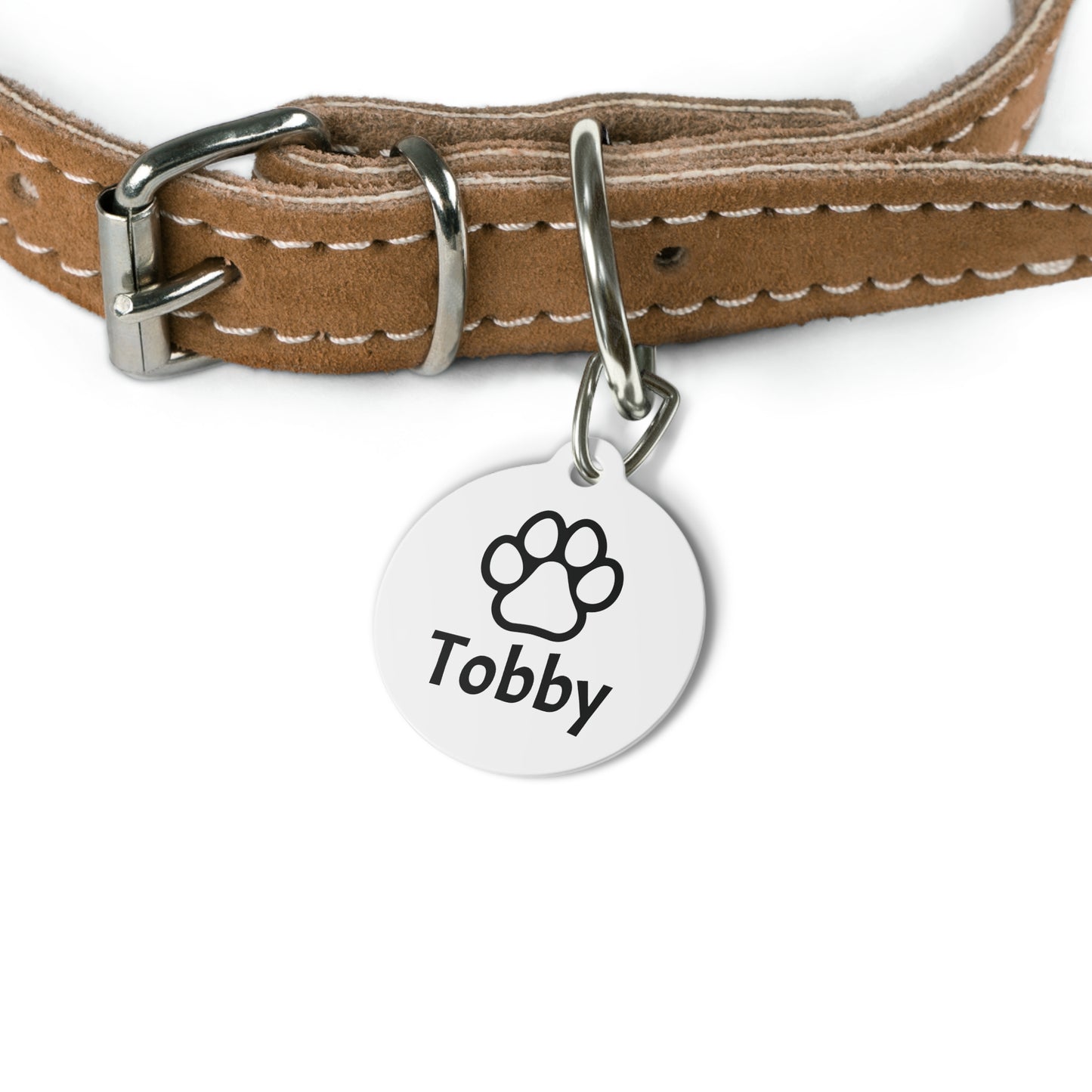 Customizable, Pet Tag with Name and Number