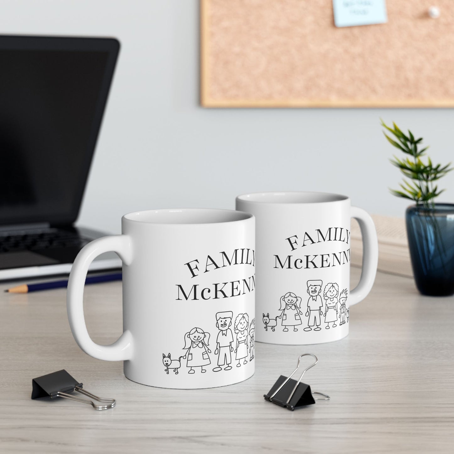 Customizable Ceramic Mug Family