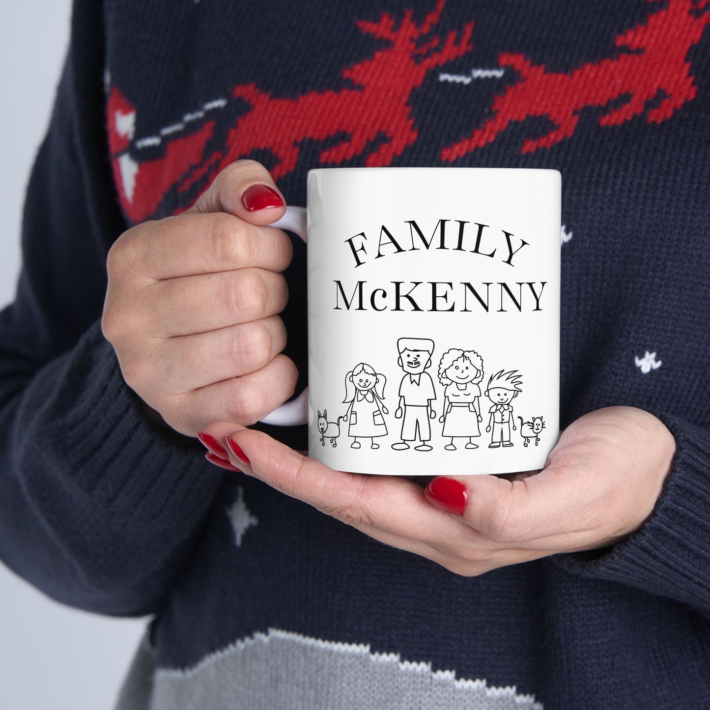 Customizable Ceramic Mug Family