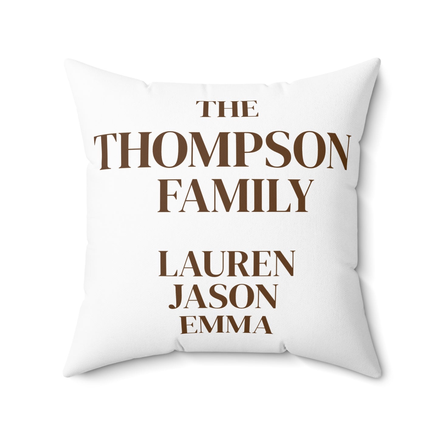 Personalized Family Name Pillow