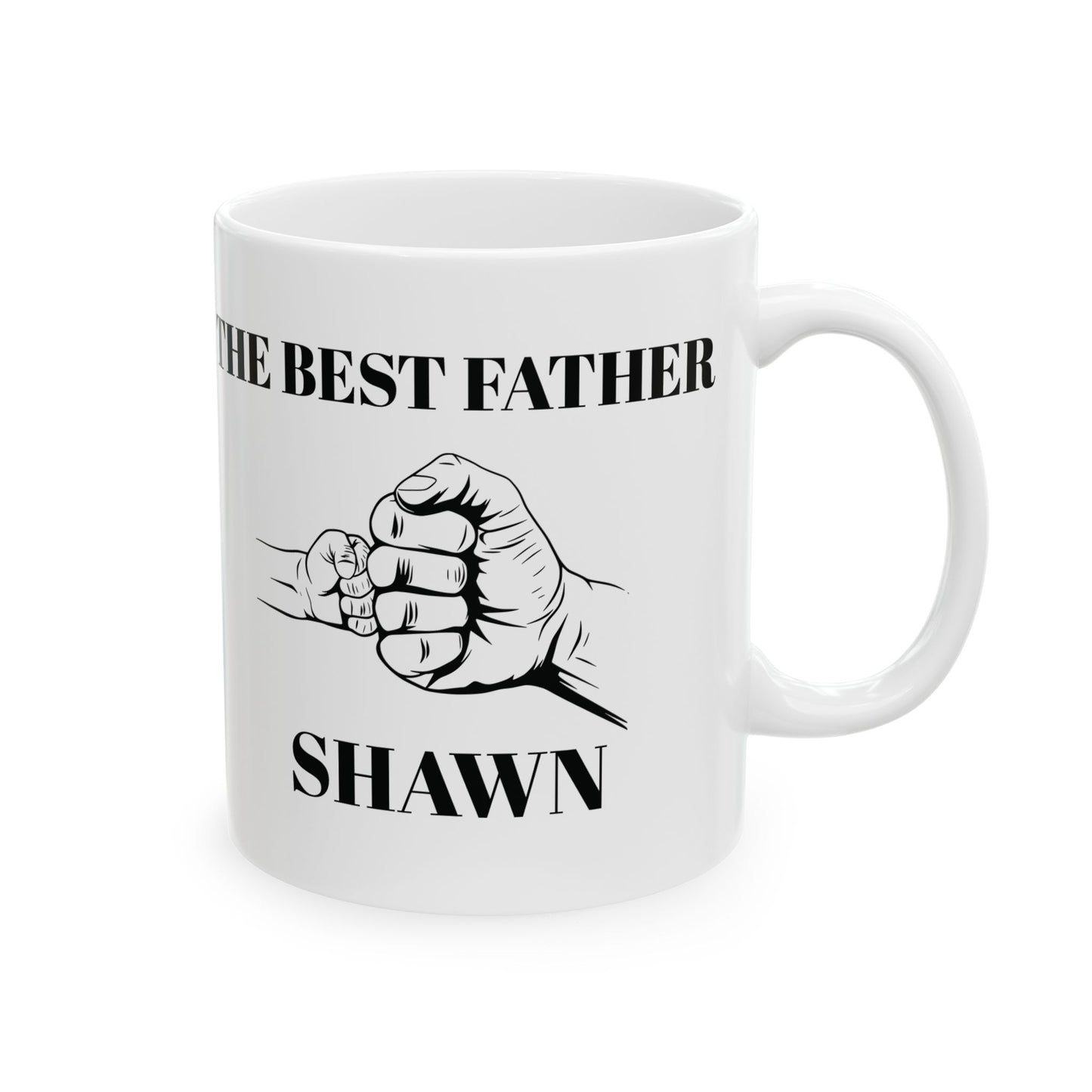 Customizable Ceramic Mug ,-Name-The best father - (11oz, 15oz)