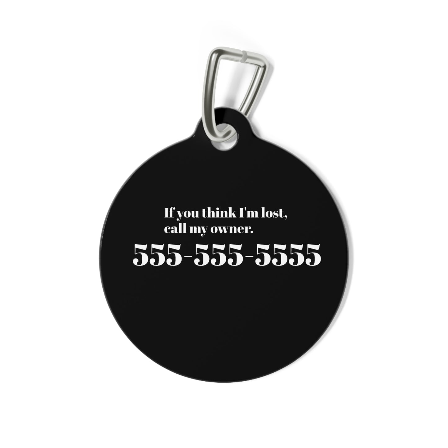 Customizable Pet Tag – Custom Name & Contact Info Tag for Dogs & Cats