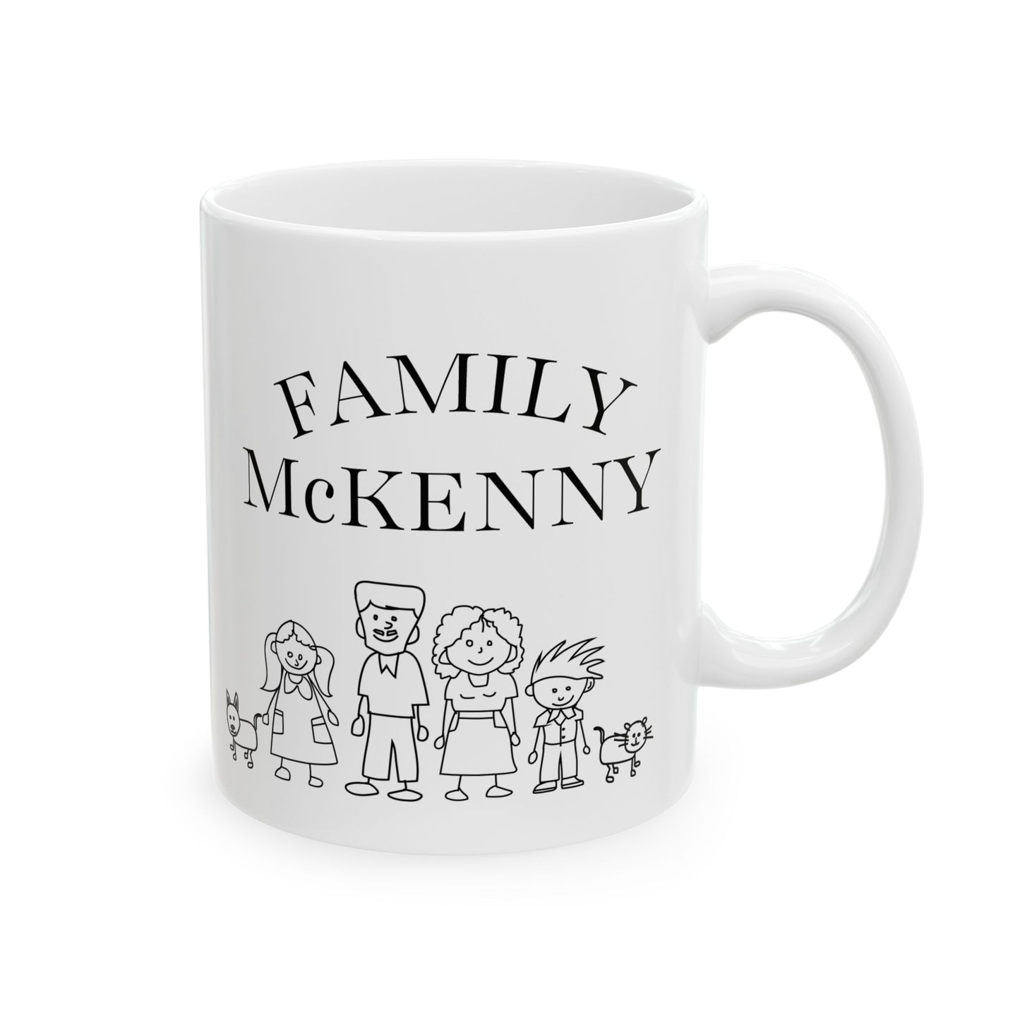 Customizable Ceramic Mug Family