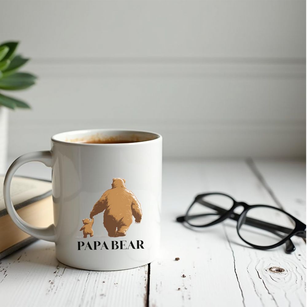 Ceramic Mug , Papa Bear (11oz,15oz)