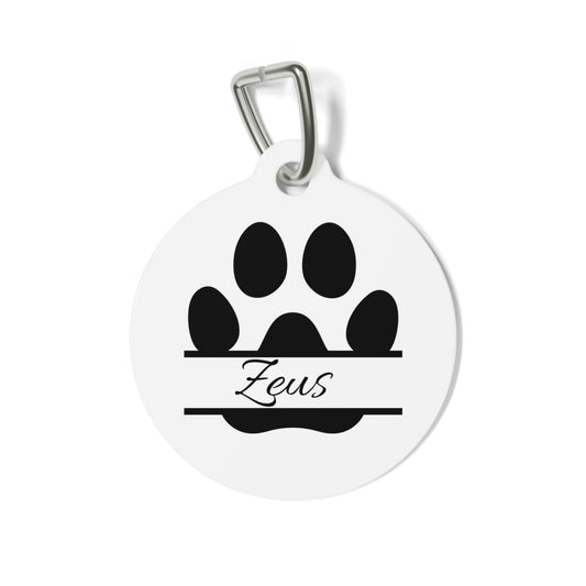 Customizable Pet Tag with Names and Number