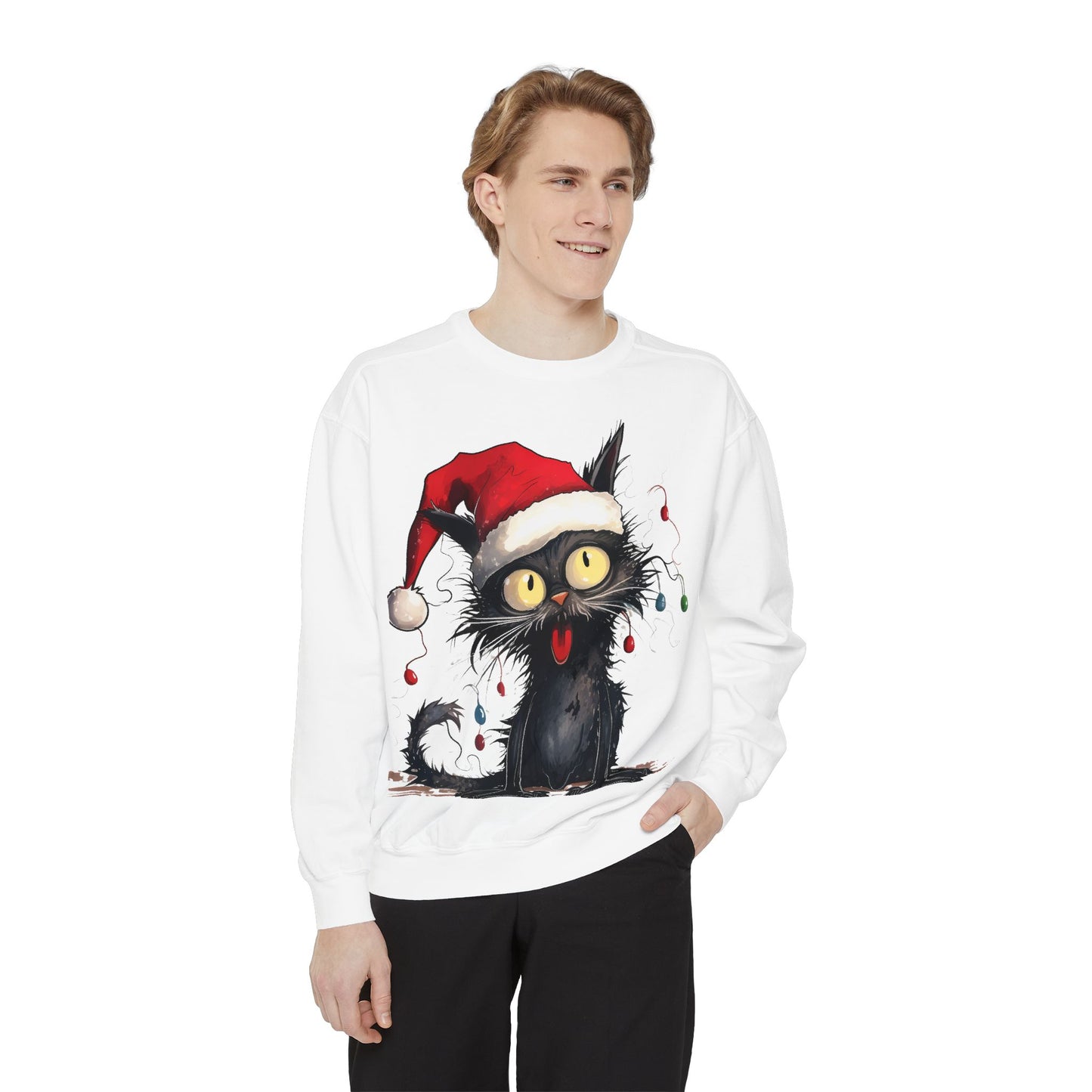 Christmas cat sweatshirt