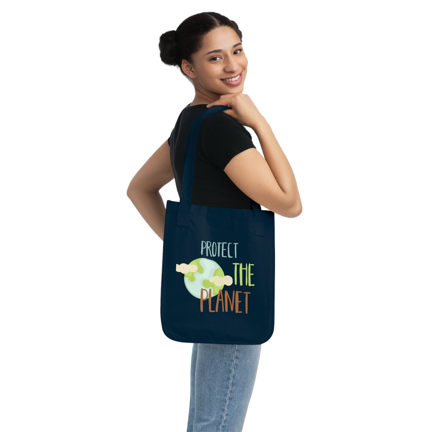 Tote Bag Organic canva- "Protect the Planet"