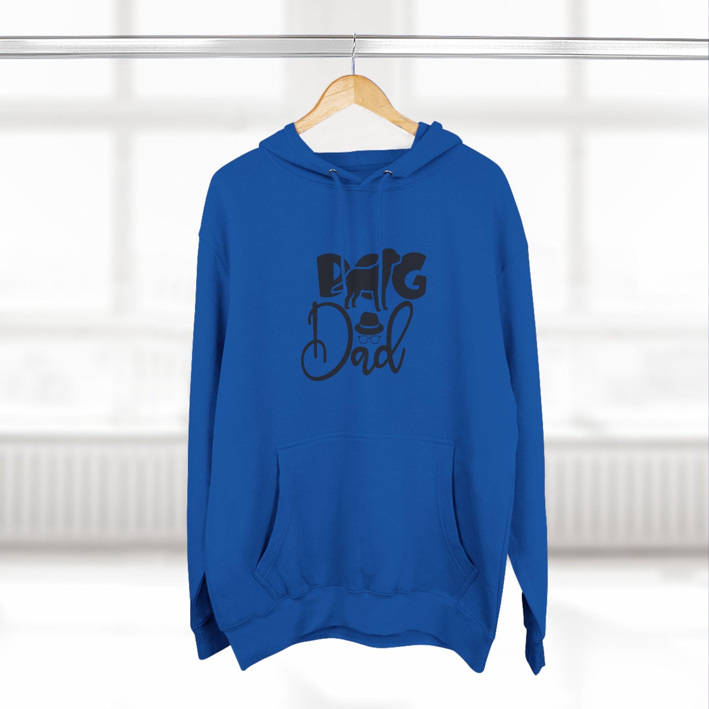 Three-Panel Fleece Hoodie Dog Dad