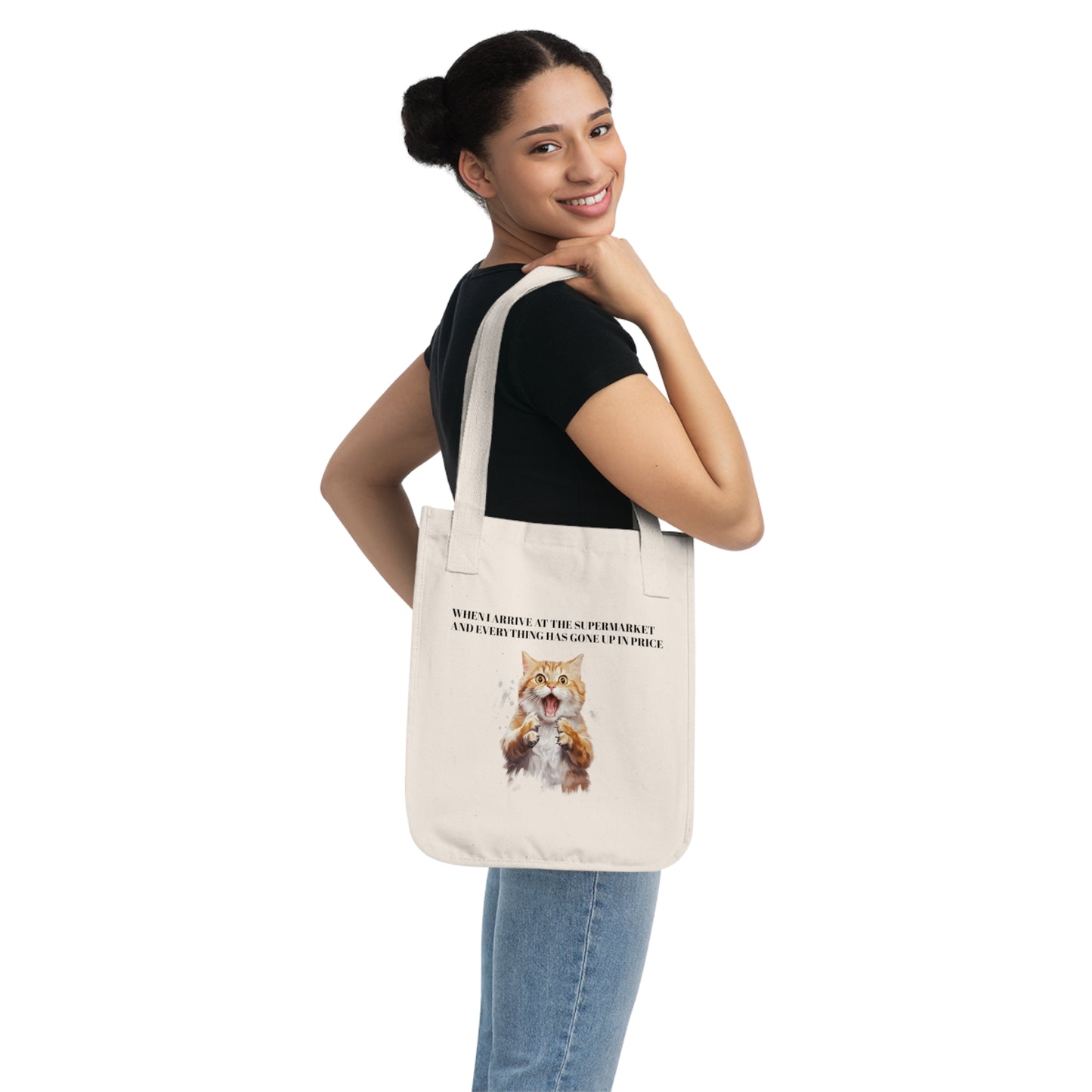 Organic Canvas Tote Bag ,  Funny