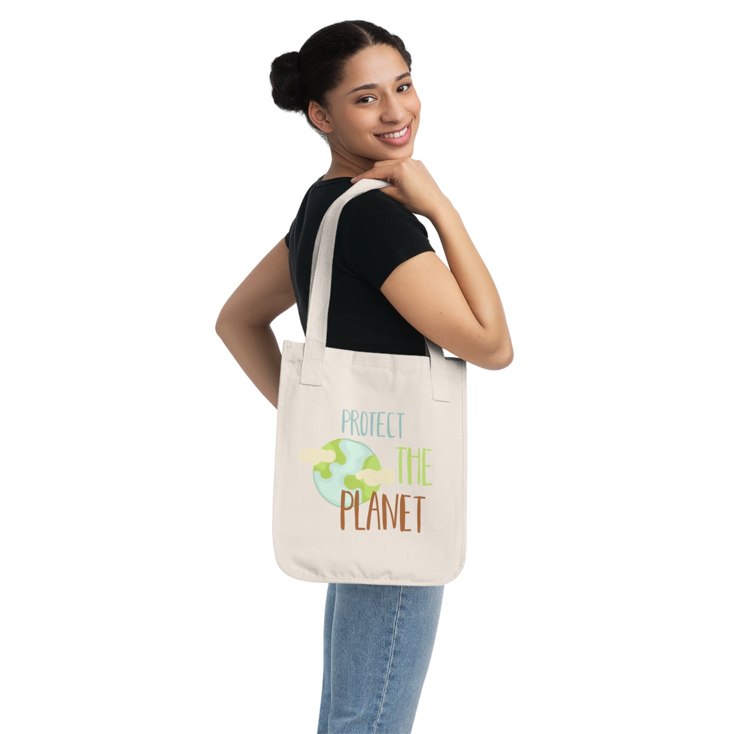 Tote Bag Organic canva- "Protect the Planet"