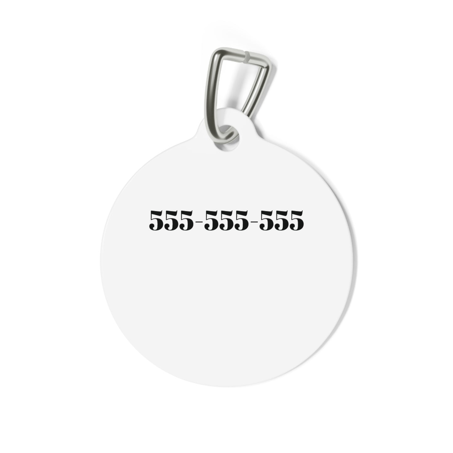 Customizable, Pet Tag with Name and Number