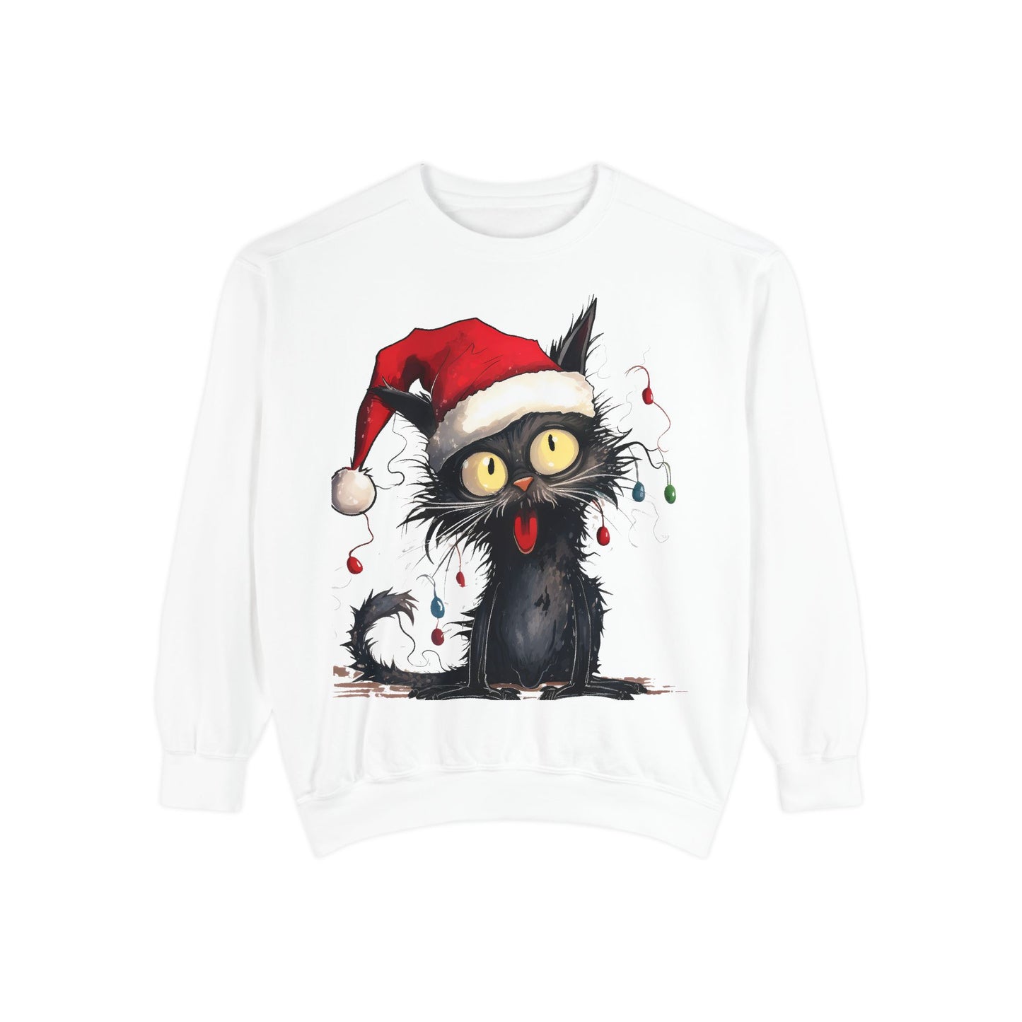 Christmas cat sweatshirt