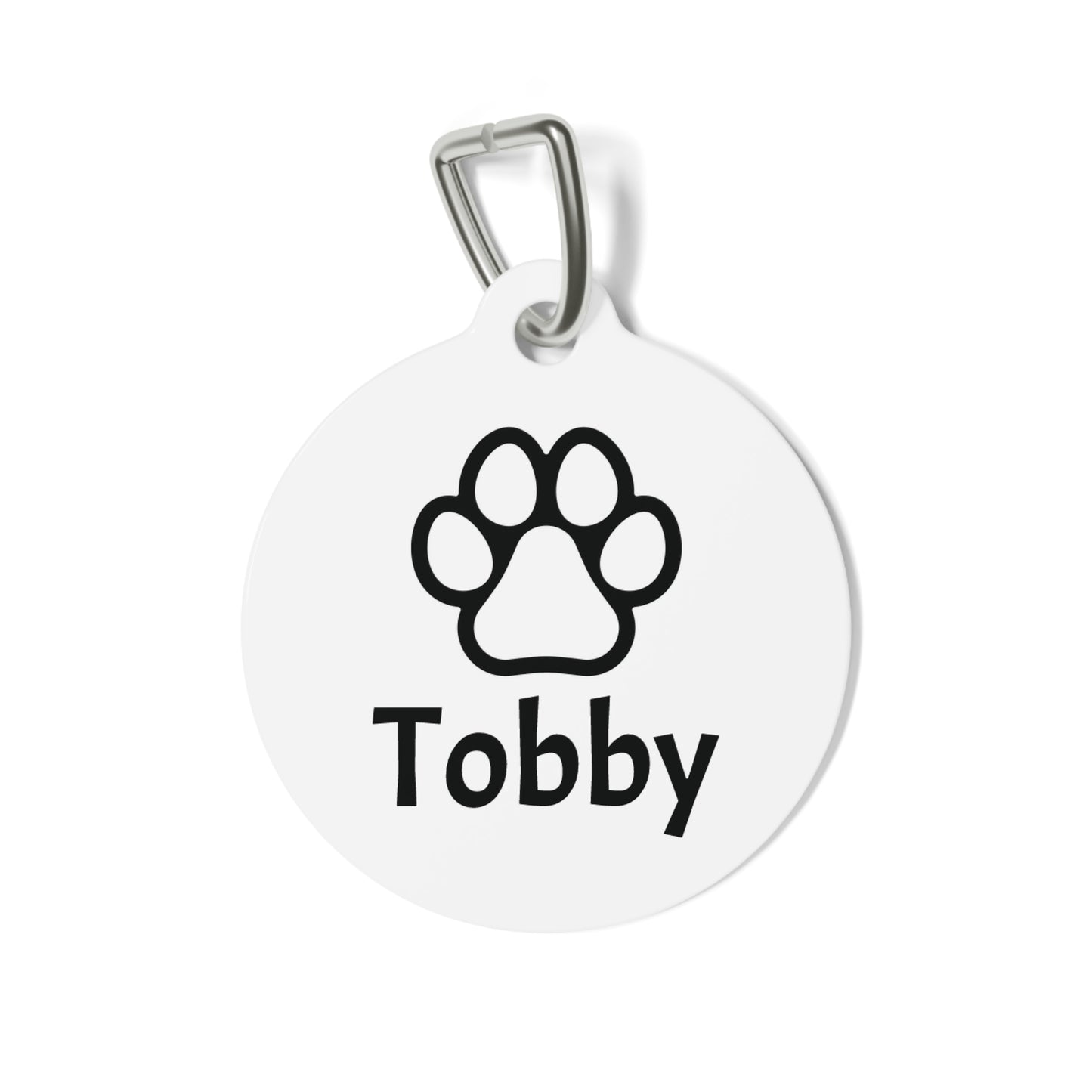 Customizable, Pet Tag with Name and Number