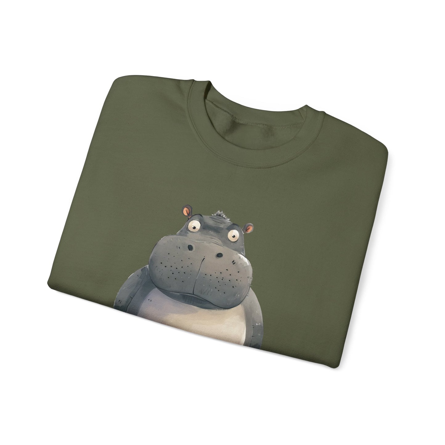 Sweatshirt , hippo "What's for dinner tonight?"